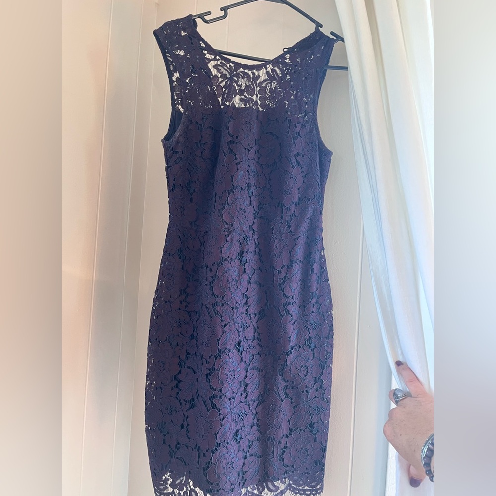Banana Republic Purple Lace Dress